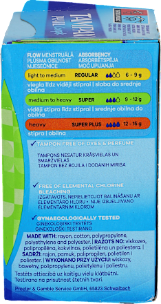 Tampony Compak Pearl Super  Tampax