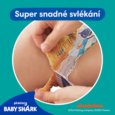 Splashers Baby Shark plenkové kalhotky do vody, velikost 3 Pampers