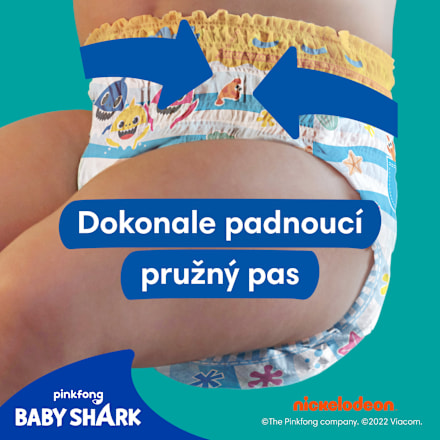 Splashers Baby Shark plenkové kalhotky do vody, velikost 3 Pampers