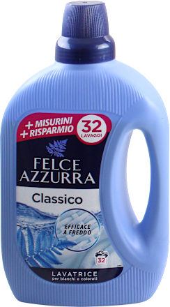 Detersivo lavatrice classico per bianchi e colorati FELCE AZZURRA