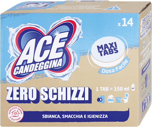 Candeggina Maxi Tabs Zero Schizzi ACE