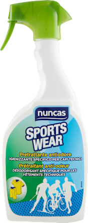 Sportswear spray pretrattante antiodore nuncas