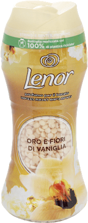 Profumo per bucato in perle oro e fiori di vaniglia Lenor