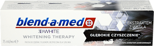 Pasta do zębów 3D White Whitening Therapy Charcoal blend-a-med