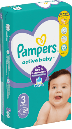 Plienky veľkosť 3 (6 - 10 kg) Pampers active baby