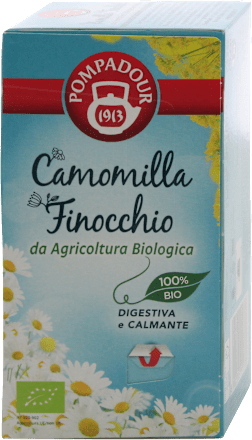Infuso biologico di camomilla e finocchio POMPADOUR