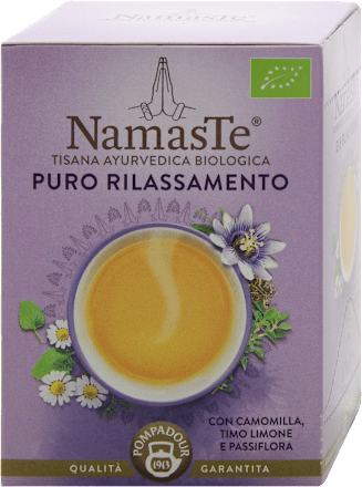 Tisana ayurvedica biologica PURO RILASSAMENTO Pompadour NamasTe