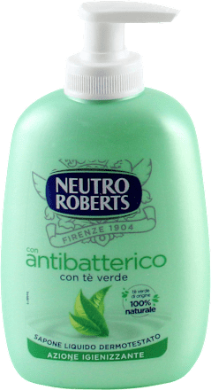 Sapone liquido antibatterico con tè verde NEUTRO ROBERTS