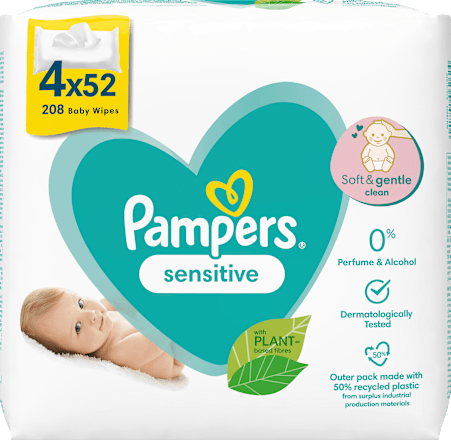 Feuchttücher Sensitive (4x52 St) Pampers