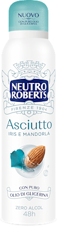 Deodorante spray Asciutto iris e mandorla NEUTRO ROBERTS