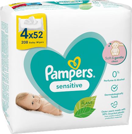 Feuchttücher Sensitive (4x52 St) Pampers