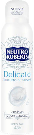 Deodorante spray Delicato profumo di sapone NEUTRO ROBERTS