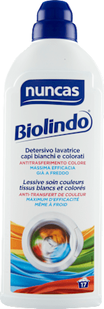 Detersivo lavatrice bianchi e colorati Biolindo nuncas