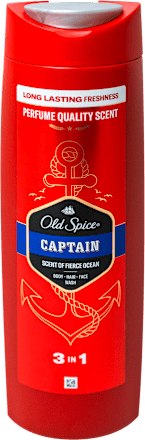 CAPTAIN 3 IN 1 - gel za tuširanje i šampon Old Spice
