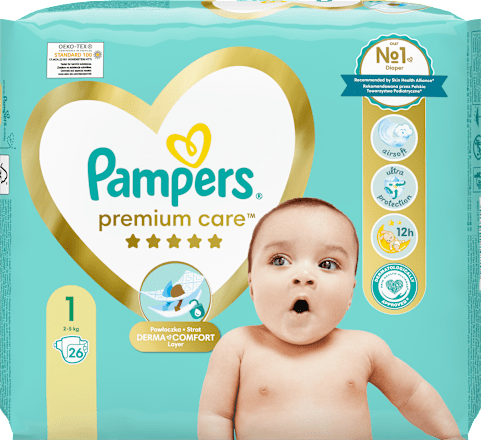 Pelene, veličina 1 (2-5 kg) Pampers premium care
