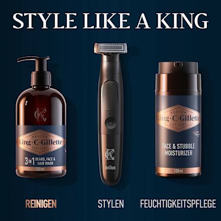 Bartwaschgel King. C. Gillette