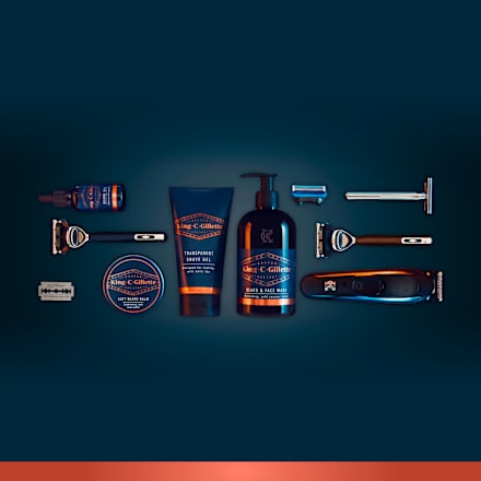 Bartwaschgel King. C. Gillette
