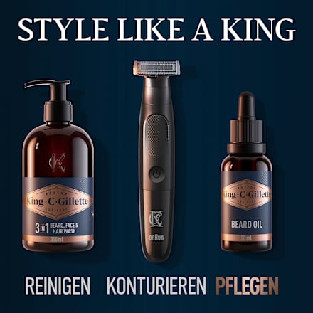 Bartöl King. C. Gillette