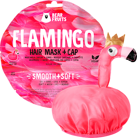 Haarmaske Flamingo, Hair mask + cap Bear Fruits