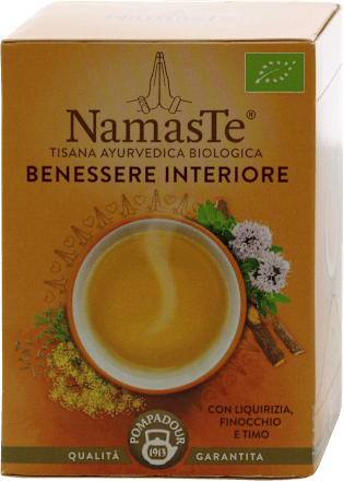Benessere Interiore Tisana ayurvedica biologica con liquirizia, finocchio e timo Pompadour NamasTe
