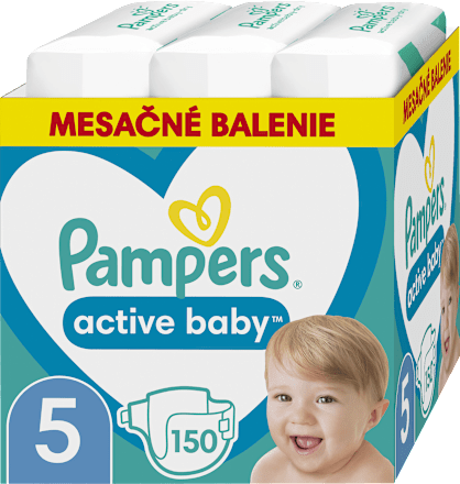 Plienky veľkosť 5 (11 - 16 kg) Monthly Box Pampers active baby