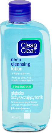 Hĺbkovo čistiaca pleťová voda Clean&Clear