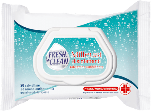 Salviettine milleusi disinfettanti FRESH & CLEAN