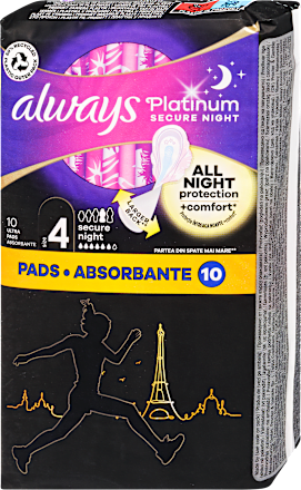 Platinum secure night higijenski ulošci duo pack always