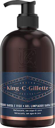 Detergente barba e viso King. C. Gillette