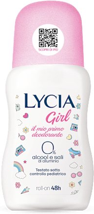 Deodorante roll-on Girl il mio primo deodorante LYCIA