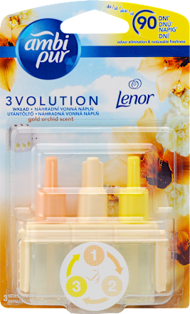 Náplň do elektrického osviežovača vzduchu 3Volution Gold Orchid Ambi Pur