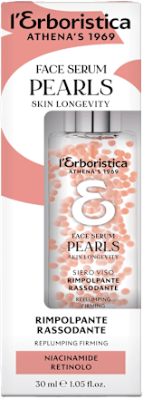 Siero viso PERLIÁNCE rimpolpante e rassodante Niacinamide e Retinolo L'ERBORISTICA