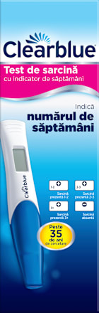 Test de sarcină digital cu indicator de săptămâni Clearblue