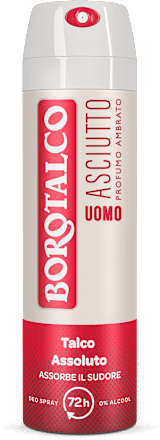 Deodorante spray Asciutto Talco Assoluto al profumo ambrato BOROTALCO