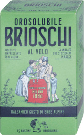 Digestivo orosolubile alle erbe alpine Brioschi
