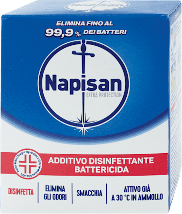 Additivo disinfettante battericida per bucato Napisan