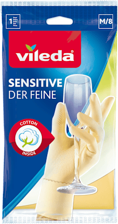 Haushaltshandschuhe Baumwolle Sensitive Gr. M (1 Paar) Vileda
