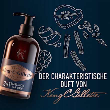 Bartwaschgel King. C. Gillette