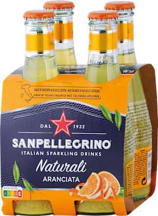 Nealkoholický sýtený nápoj Naturali Aranciata 4x200ml SANPELLEGRINO