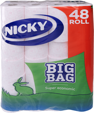 Big Bag toalettpapír, 48 tekercs, 2 rétegű  NICKY