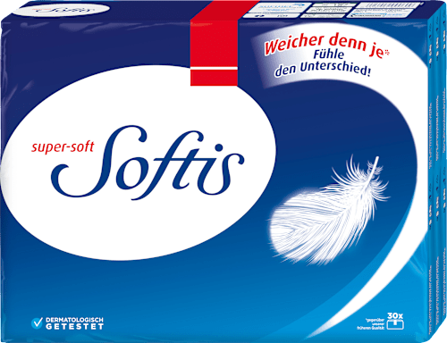 Taschentücher Super-Soft 4-lagig Softis