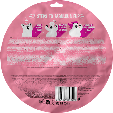 Haarmaske Flamingo, Hair mask + cap Bear Fruits