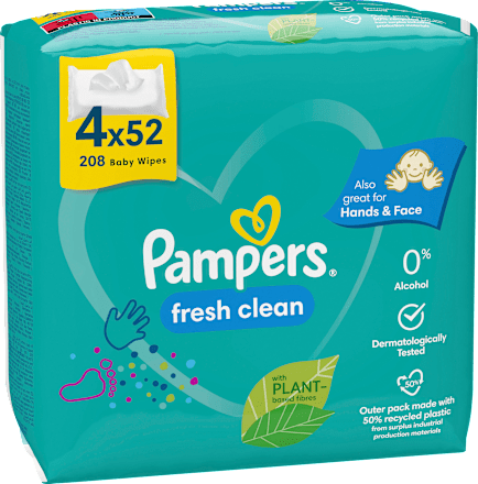 Feuchttücher Fresh Clean (4x52 St) Pampers
