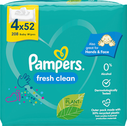 Feuchttücher Fresh Clean (4x52 St) Pampers