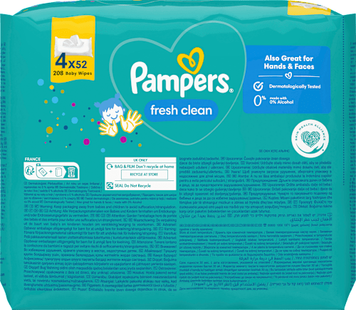 Feuchttücher Fresh Clean (4x52 St) Pampers