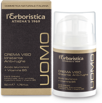 Crema viso uomo idratante anti-rughe L'ERBORISTICA