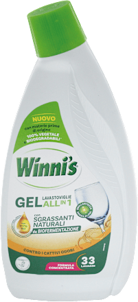 Gel lavastoviglie All in 1 Antiodore Winni´s Naturel