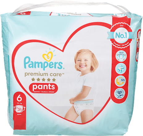Hlačne plenice, velikost 6 (15+ kg) Pampers Premium Care