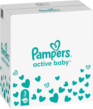 Plienky veľkosť 3 (6 - 10 kg) Monthly Box Pampers active baby