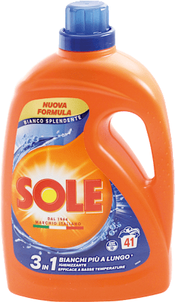 Detersivo bianco splendente SOLE